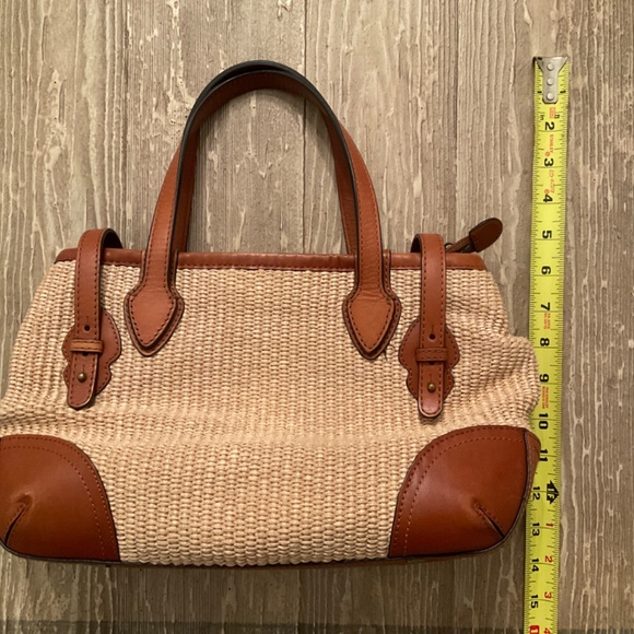 Brooks Brothers Leather and Straw Purse - Picture 8 of 8